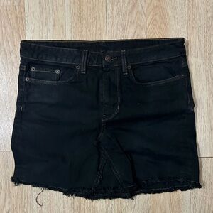 6397 Black Denim Mini Skirt - 27